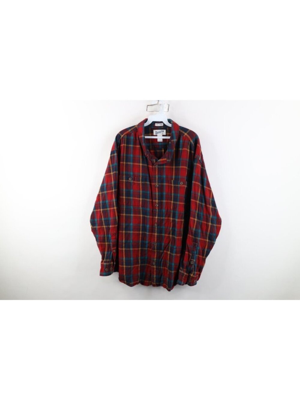 Duluth Trading Co Mens 3XL Relaxed Fit Heavyweight Flannel Button Down Shirt